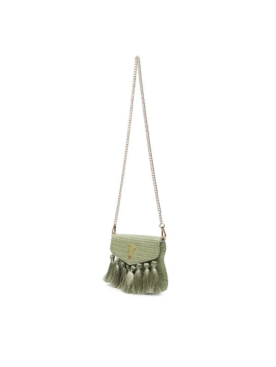 GUESS KIDS MINI RAFFIA BAG