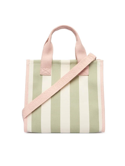GUESS COTTON STRIPED BEACH BAG
