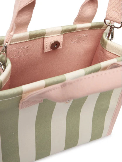 GUESS COTTON STRIPED BEACH BAG
