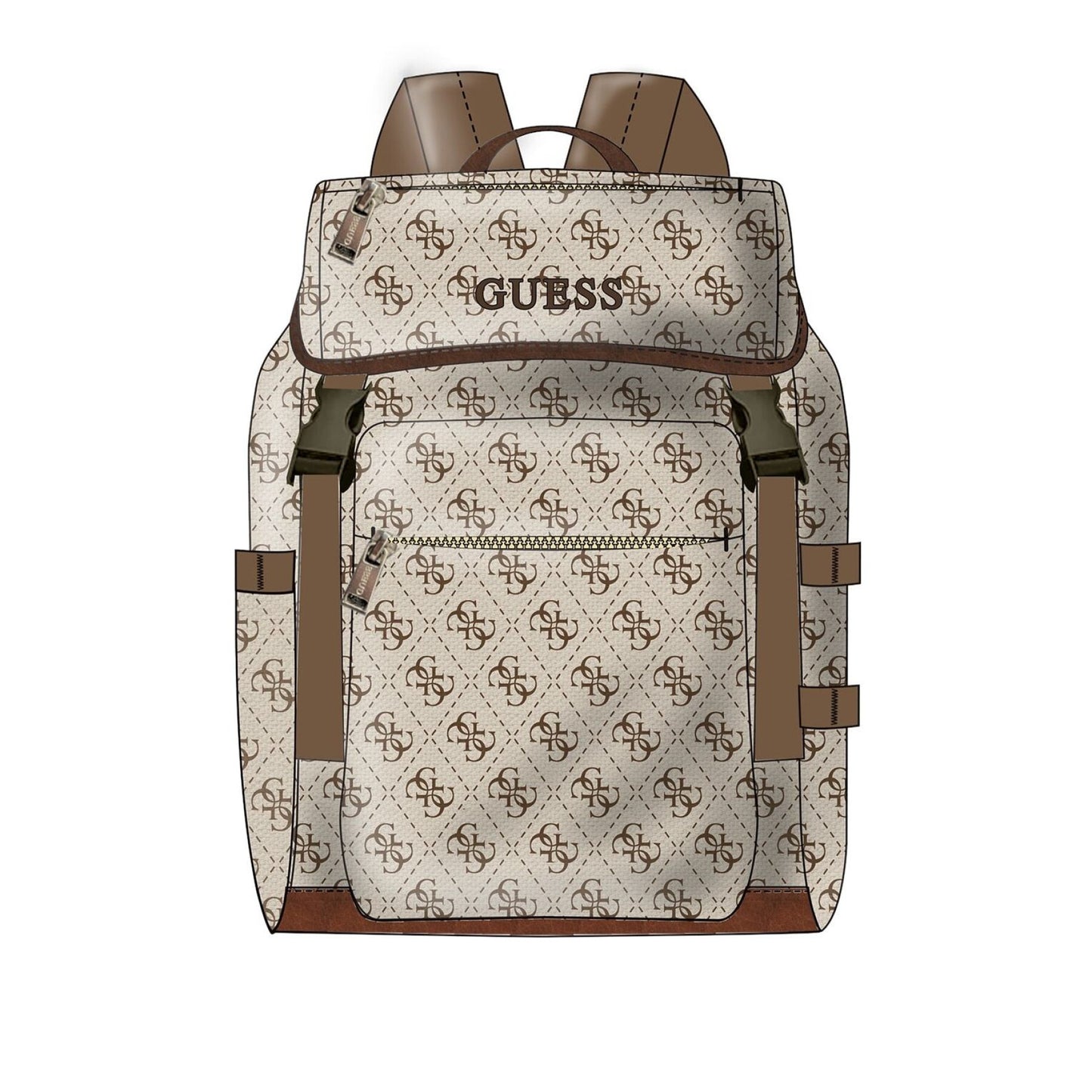 GUESS AOP CANVAS BACKPACK