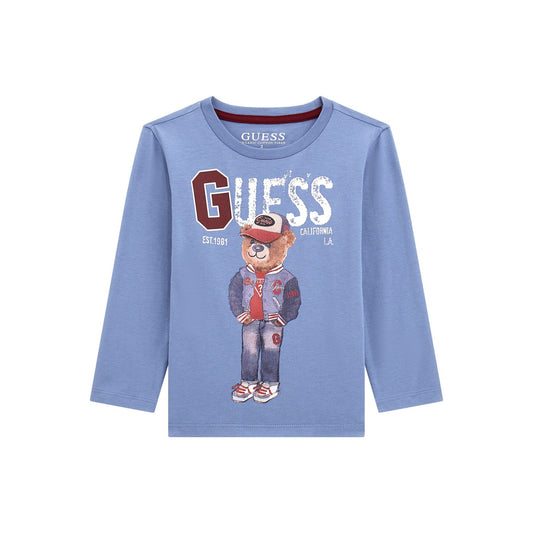 GUESS LS BERA EMBROIDERY T SHIRT
