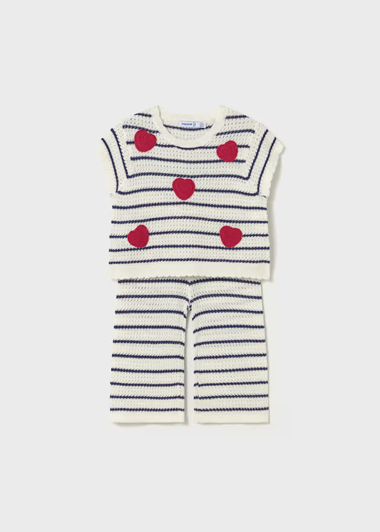MAYORAL HEART TROUSERS SET BABY
