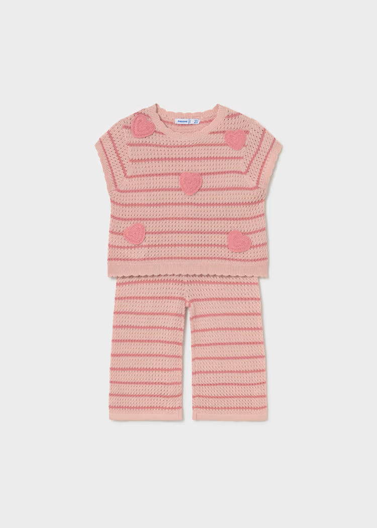 MAYORAL HEART TROUSERS SET BABY