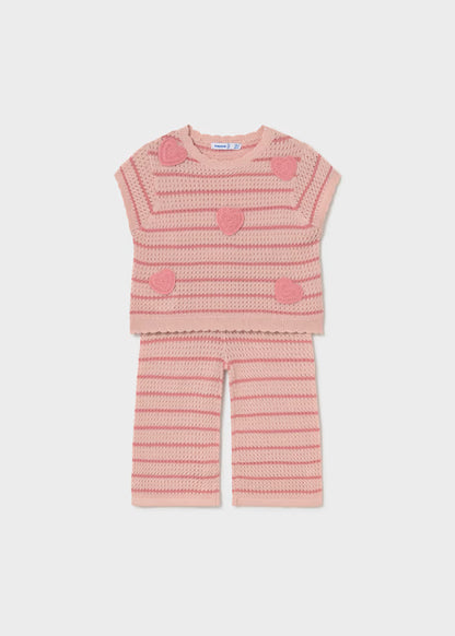 MAYORAL HEART TROUSERS SET BABY