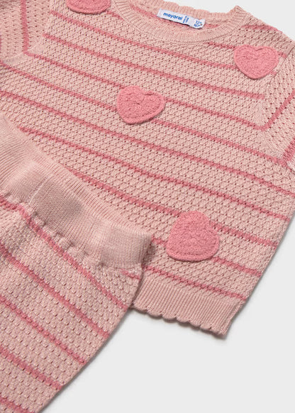 MAYORAL HEART TROUSERS SET BABY