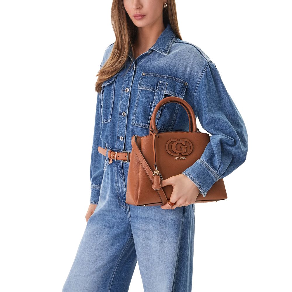 GUESS ISOLA 3 COMP SATCHEL BAG
