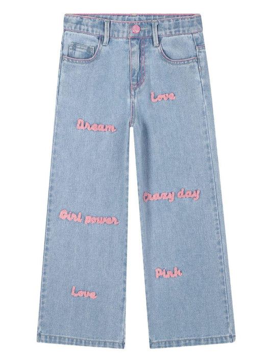 BILIIEBLUSH GIRLS JEAN WITH WRITING