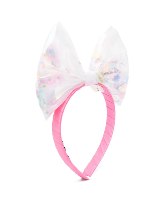 BILIEBLUSH GIRLS HEADBAND WITH BOW AND POM POM