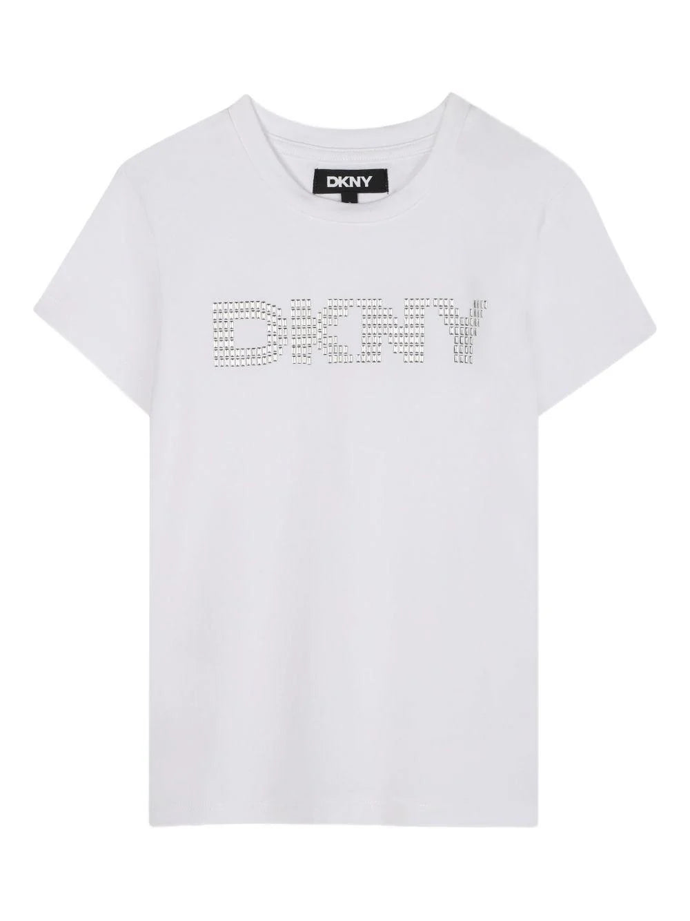 DKNY KIDS T SHIRT WITH EMBROIDERED LOGO