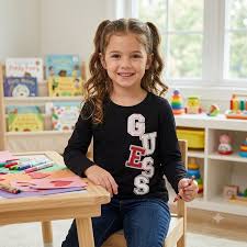 GUESS KIDS SEQUINS LOGO LS T SHIRT