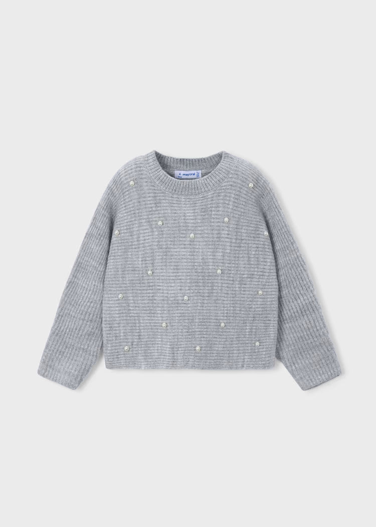 MAYORAL GIRL'S PEARL KNIT SWEATER