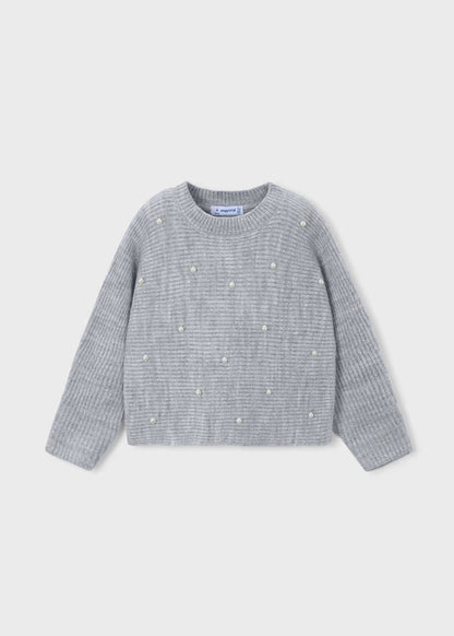 MAYORAL GIRL'S PEARL KNIT SWEATER
