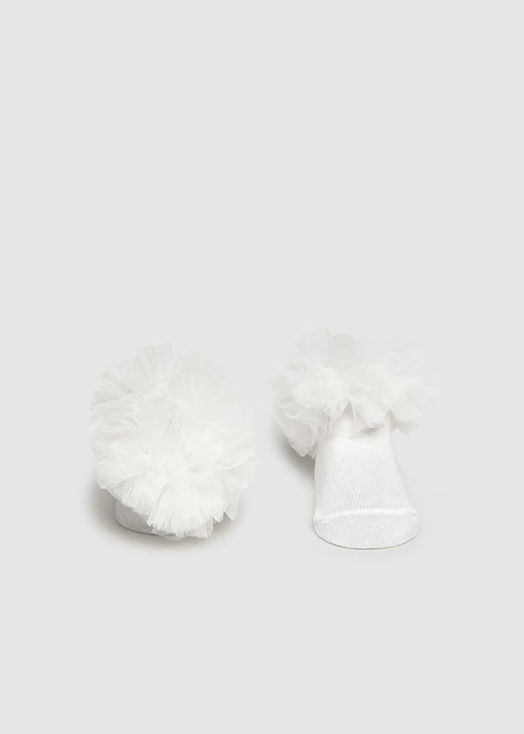 MAYORAL NEWBORN HEADBAND AND SOCKS SET
