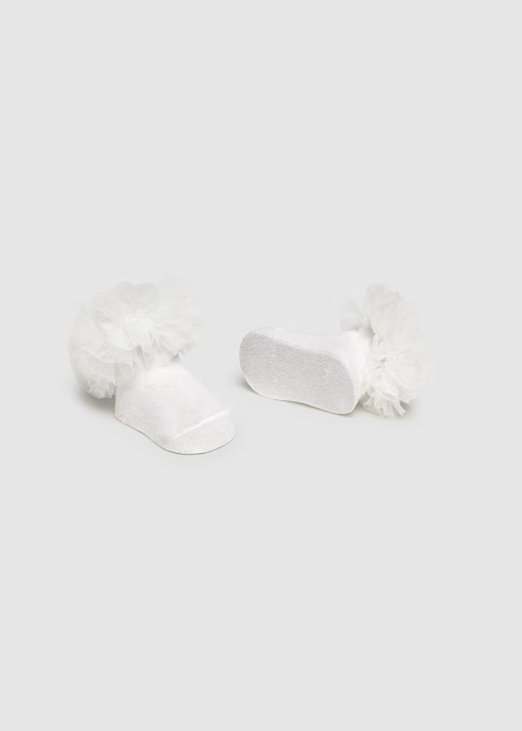 MAYORAL NEWBORN HEADBAND AND SOCKS SET