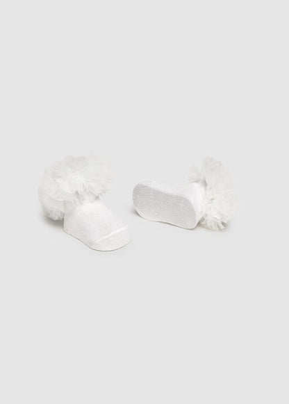 MAYORAL NEWBORN HEADBAND AND SOCKS SET