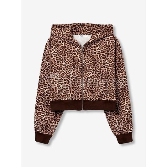 TIFFOSI LEOPARD PRINT CARDIGAN