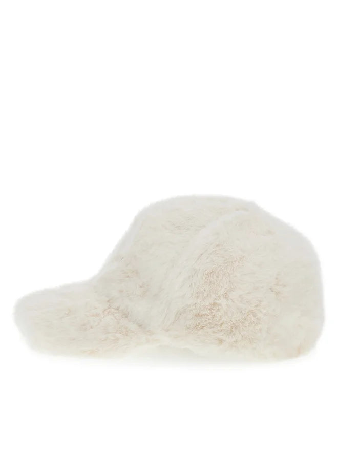 GUESS FAUX FUR BASEBALL CAP