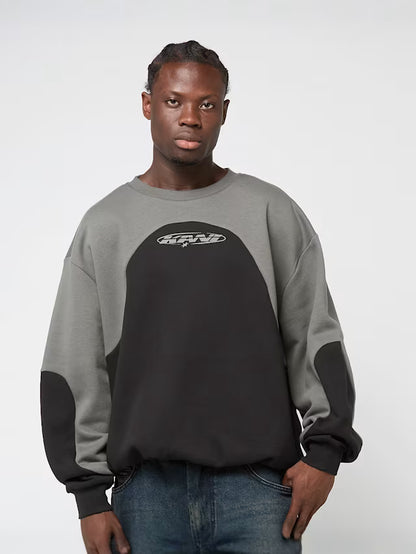 KARL KANI ELIPSE OS OVERSIZED CREW NECK