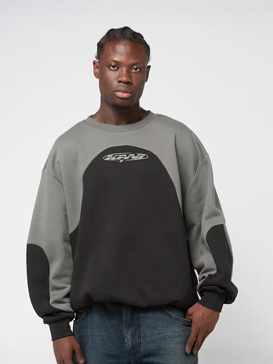 KARL KANI ELIPSE OS OVERSIZED CREW NECK