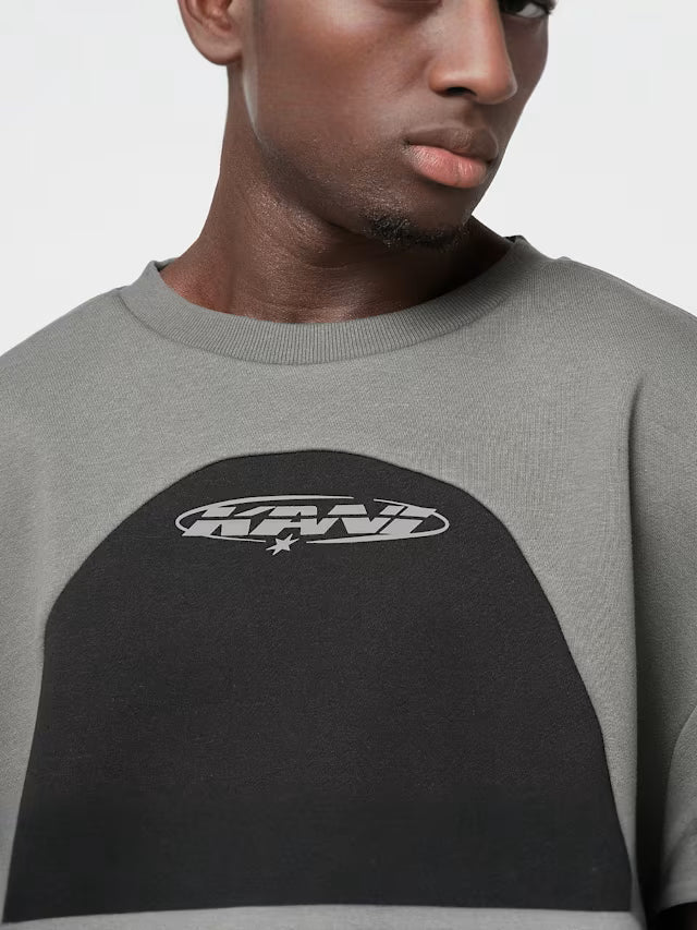 KARL KANI ELIPSE OS OVERSIZED CREW NECK