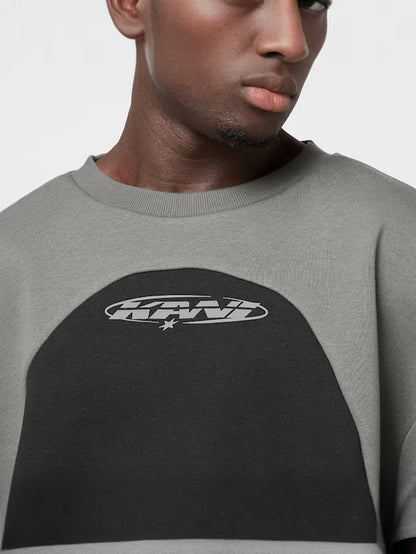 KARL KANI ELIPSE OS OVERSIZED CREW NECK