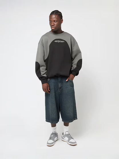 KARL KANI ELIPSE OS OVERSIZED CREW NECK