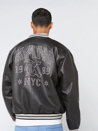 KARL KANI WESTERN PU LEATHER JACKET