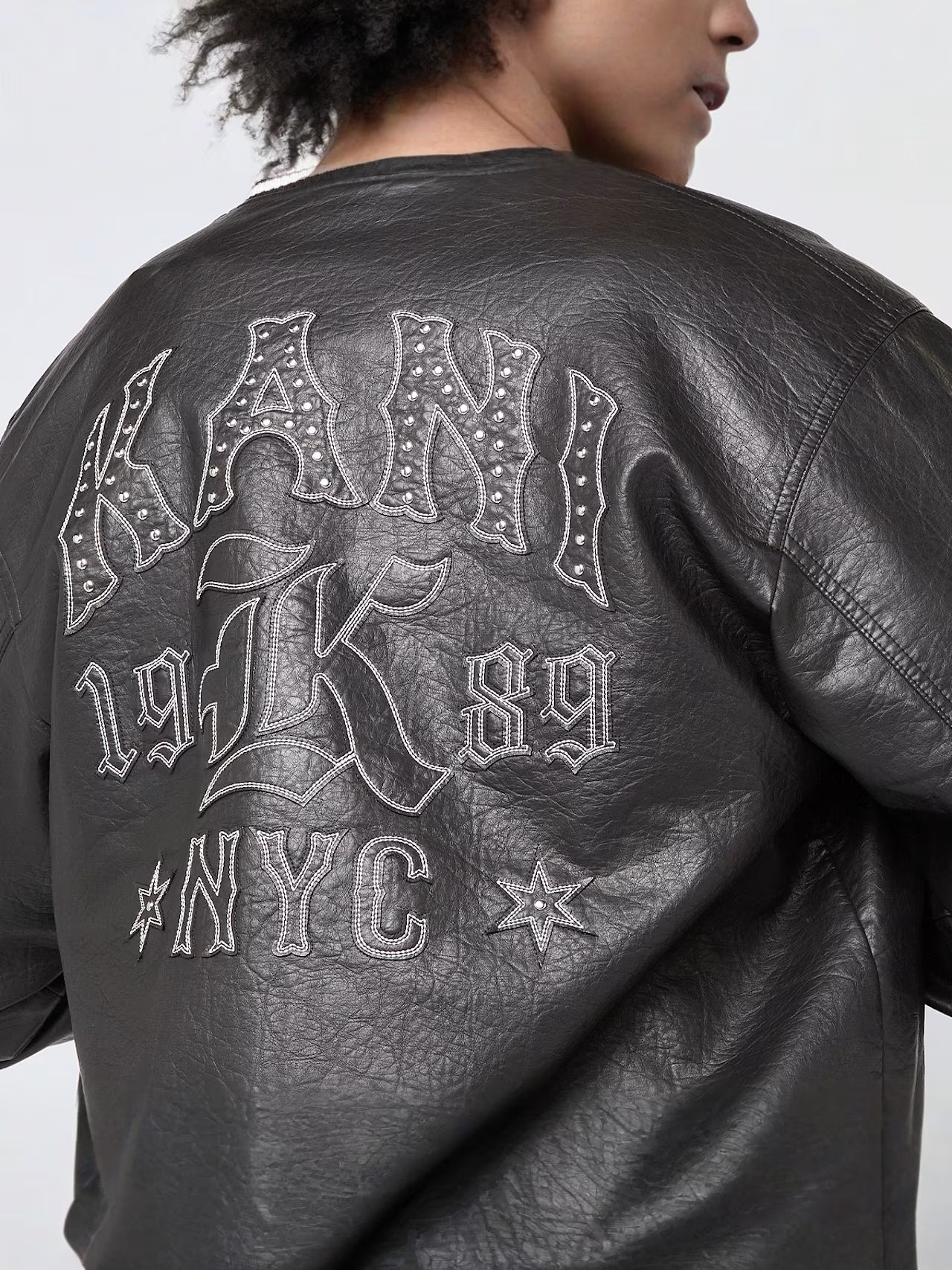 KARL KANI WESTERN PU LEATHER JACKET