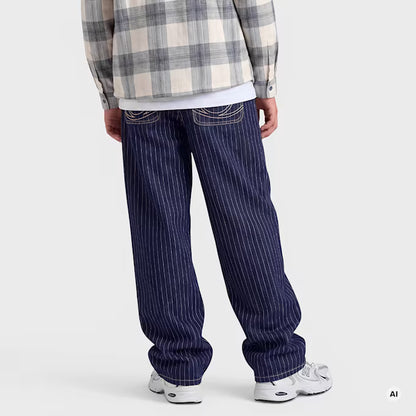 KARL KANI OG BAGGY PINSTRIPE  JUNIOR JEANS