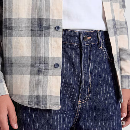 KARL KANI OG BAGGY PINSTRIPE  JUNIOR JEANS