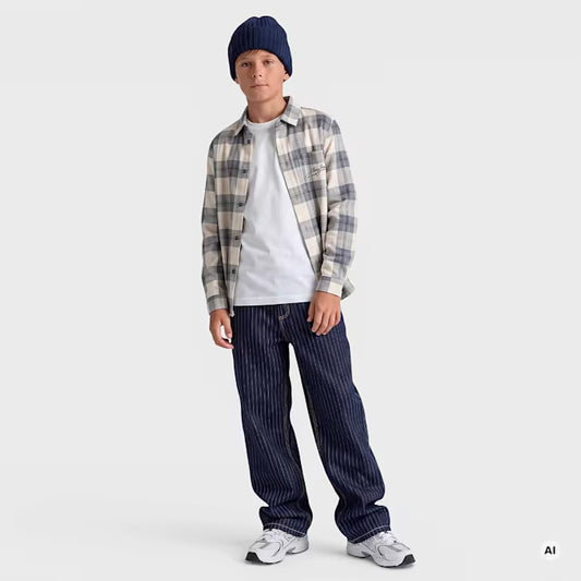 KARL KANI OG BAGGY PINSTRIPE  JUNIOR JEANS