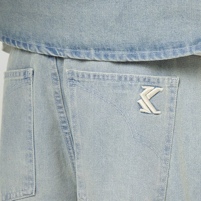 KARK KANI OG K WASHED WESTERN BAGGY JEANS