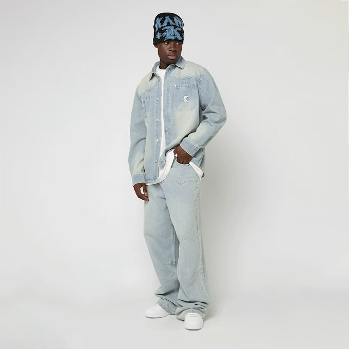 KARK KANI OG K WASHED WESTERN BAGGY JEANS
