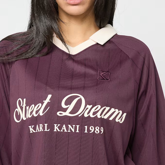 KARL KANI OG SHADOW PINSTRIPE SOCCER JERSEY