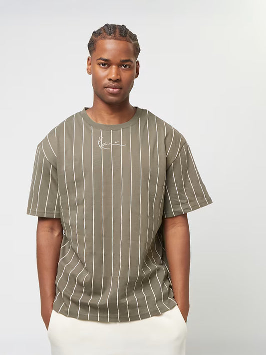 KARL KANI PINSTRIPE T SHIRT