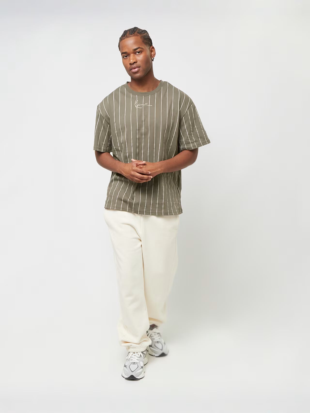 KARL KANI PINSTRIPE T SHIRT