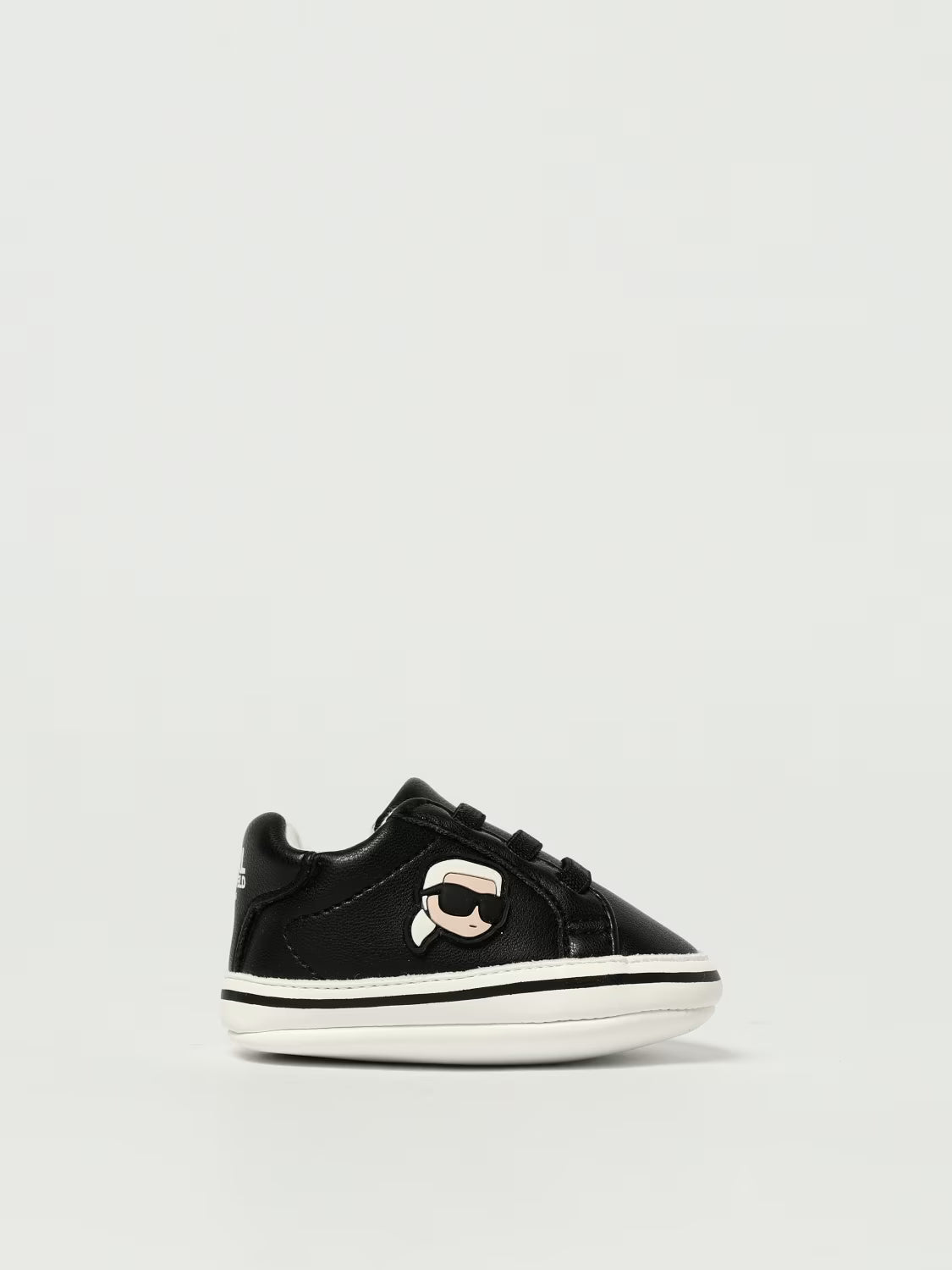 KARL LAGERFELD KIDS LEATHER LOGO SNEAKERS