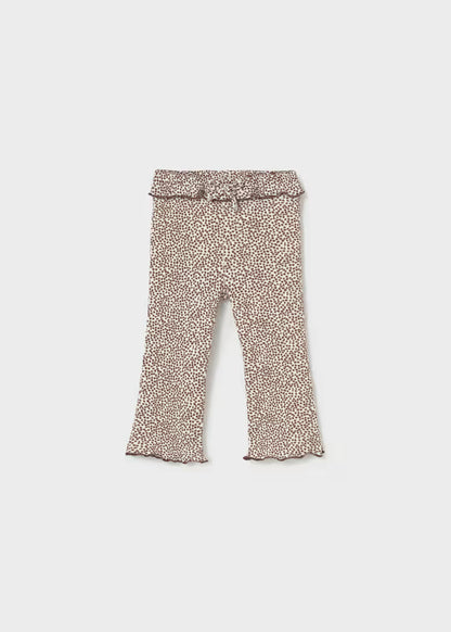 MAYORAL GIRLS RIBBED FLARE LEGGINGS
