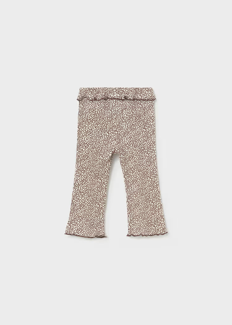 MAYORAL GIRLS RIBBED FLARE LEGGINGS