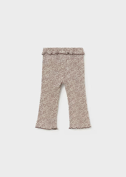 MAYORAL GIRLS RIBBED FLARE LEGGINGS
