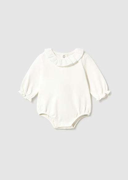 MAYORAL GIRLS PLEATED COLLAR BODYSUIT