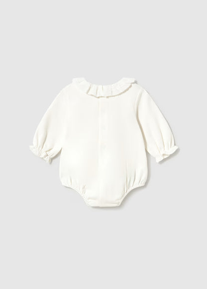 MAYORAL GIRLS PLEATED COLLAR BODYSUIT