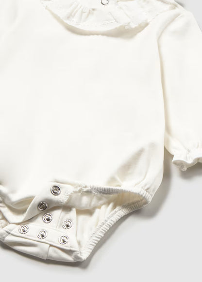 MAYORAL GIRLS PLEATED COLLAR BODYSUIT