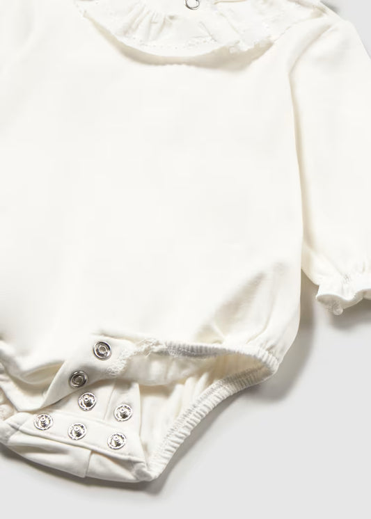 MAYORAL GIRLS PLEATED COLLAR BODYSUIT