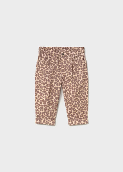 MAYORAL KIDS ANIMAL PRINT CORDUROY PANTS