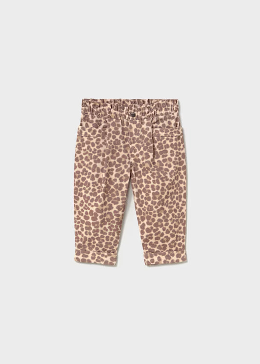 MAYORAL KIDS ANIMAL PRINT CORDUROY PANTS