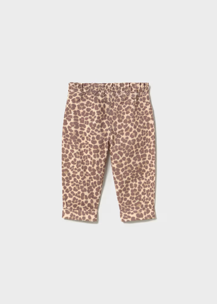 MAYORAL KIDS ANIMAL PRINT CORDUROY PANTS