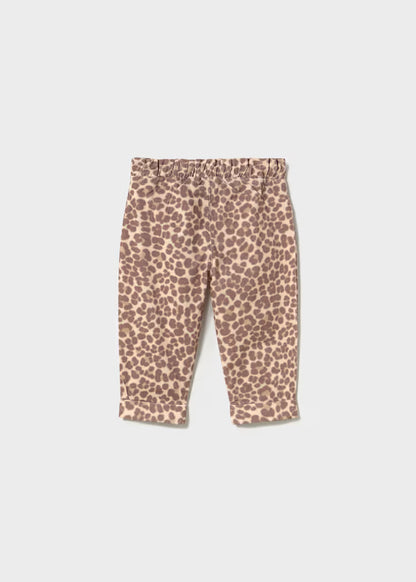 MAYORAL KIDS ANIMAL PRINT CORDUROY PANTS