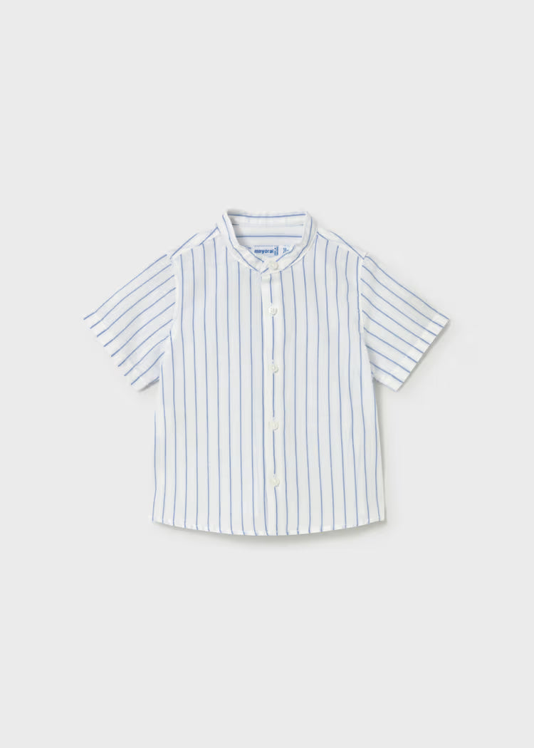 MAYORAL COTTON LINEN STRIPED SHIRT