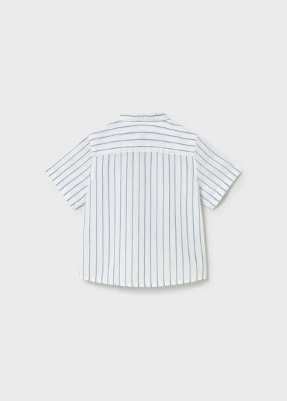 MAYORAL COTTON LINEN STRIPED SHIRT